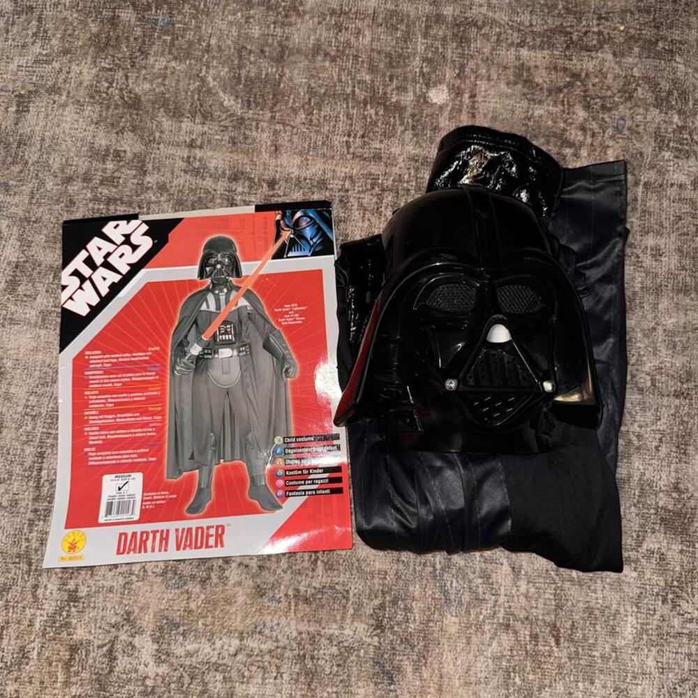 Star Wars Darth Vader Costume Rubies Youth Sz Medium